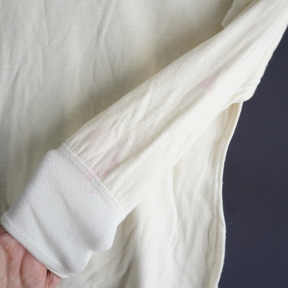 Vintage Duofold Mohawk NY Style 601 Wool Cotton Thermal Undershirt Cream Sz 12 - Picture 3 of 10